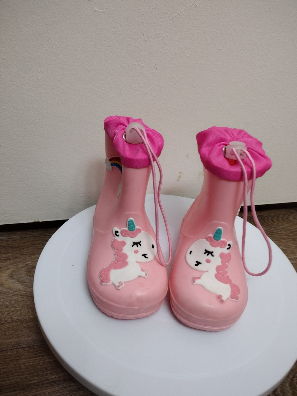 Pink Unicorn Kids Rain Boots